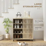 easycomfort easycomfort mobile scarpiera a 4 livelli in truciolato e acciaio con ripiani regolabili max 12 paia 80x40x93 cm