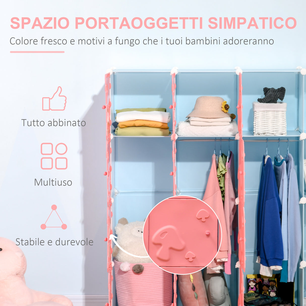 immagine-4-easycomfort-easycomfort-mobile-scarpiera-modulare-salvaspazio-a-fungo-16-cubi-in-acciaio-e-pp-145x47x145-cm-rosa-e-blu