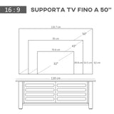 immagine-4-easycomfort-easycomfort-mobile-tv-con-3-scomparti-aperti-2-armadietti-e-piano-dappoggio-mobile-per-tv-fino-a-50-in-truciolato-105x40x52cm-bianco-e-legno