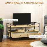 immagine-4-easycomfort-easycomfort-mobile-tv-max-50-in-truciolato-e-acciaio-con-2-ripiani-a-2-livelli-e-2-cassetti-120x40x59-cm