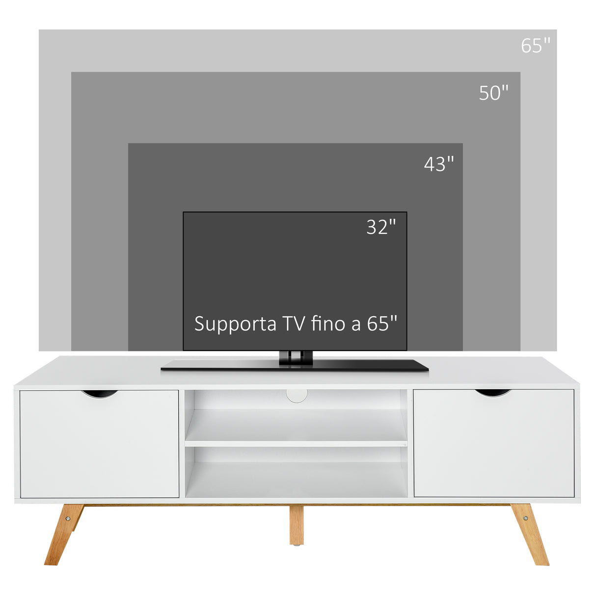 immagine-4-easycomfort-easycomfort-mobile-tv-max-65-in-truciolato-e-mdf-bianco-con-2-credenze-laterali-2-ripiani-centrali-150x39x50-cm