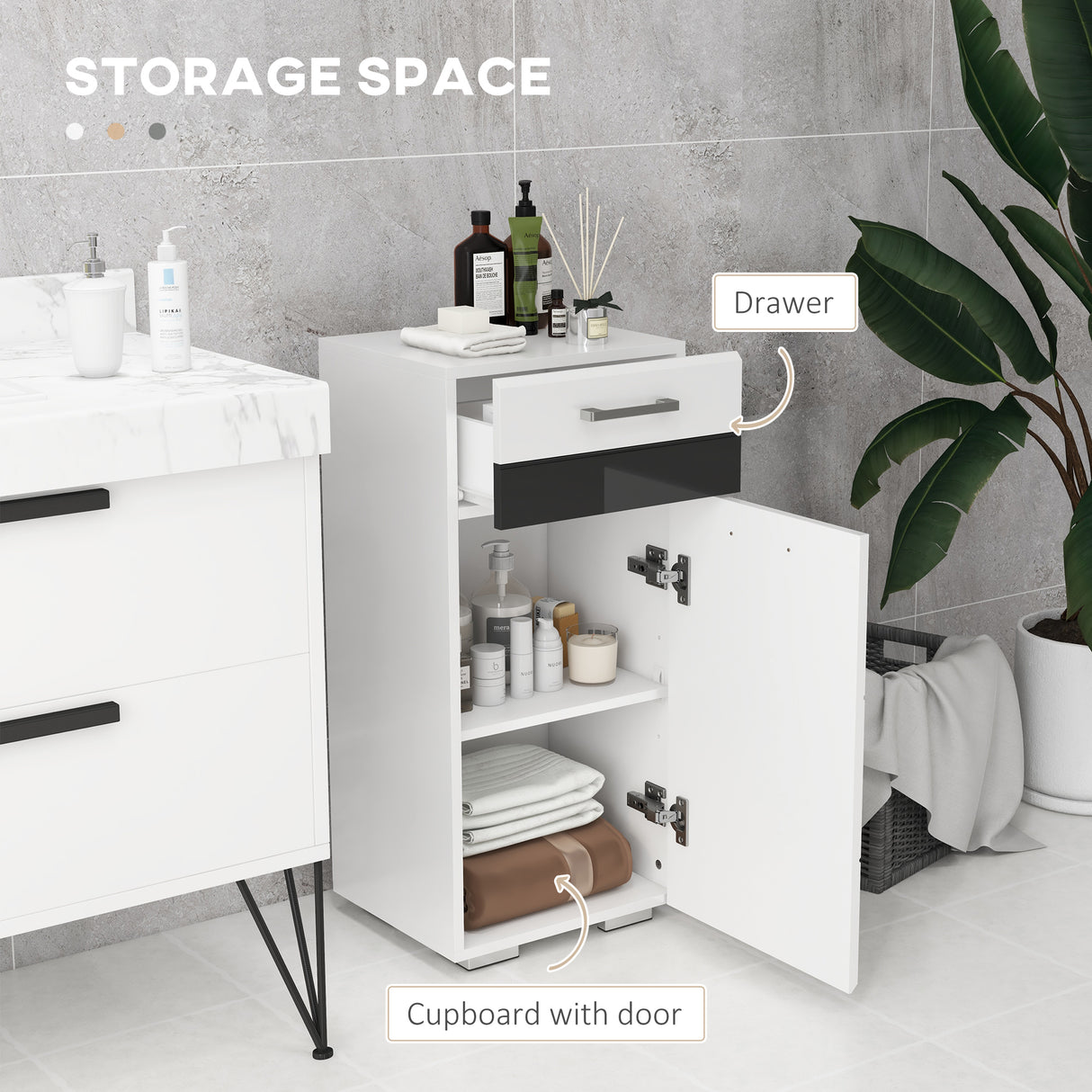 immagine-4-easycomfort-easycomfort-mobiletto-bagno-in-mdf-con-cassetto-e-armadietto-con-ripiano-interno-regolabile-37x32-5x79-cm-bianco