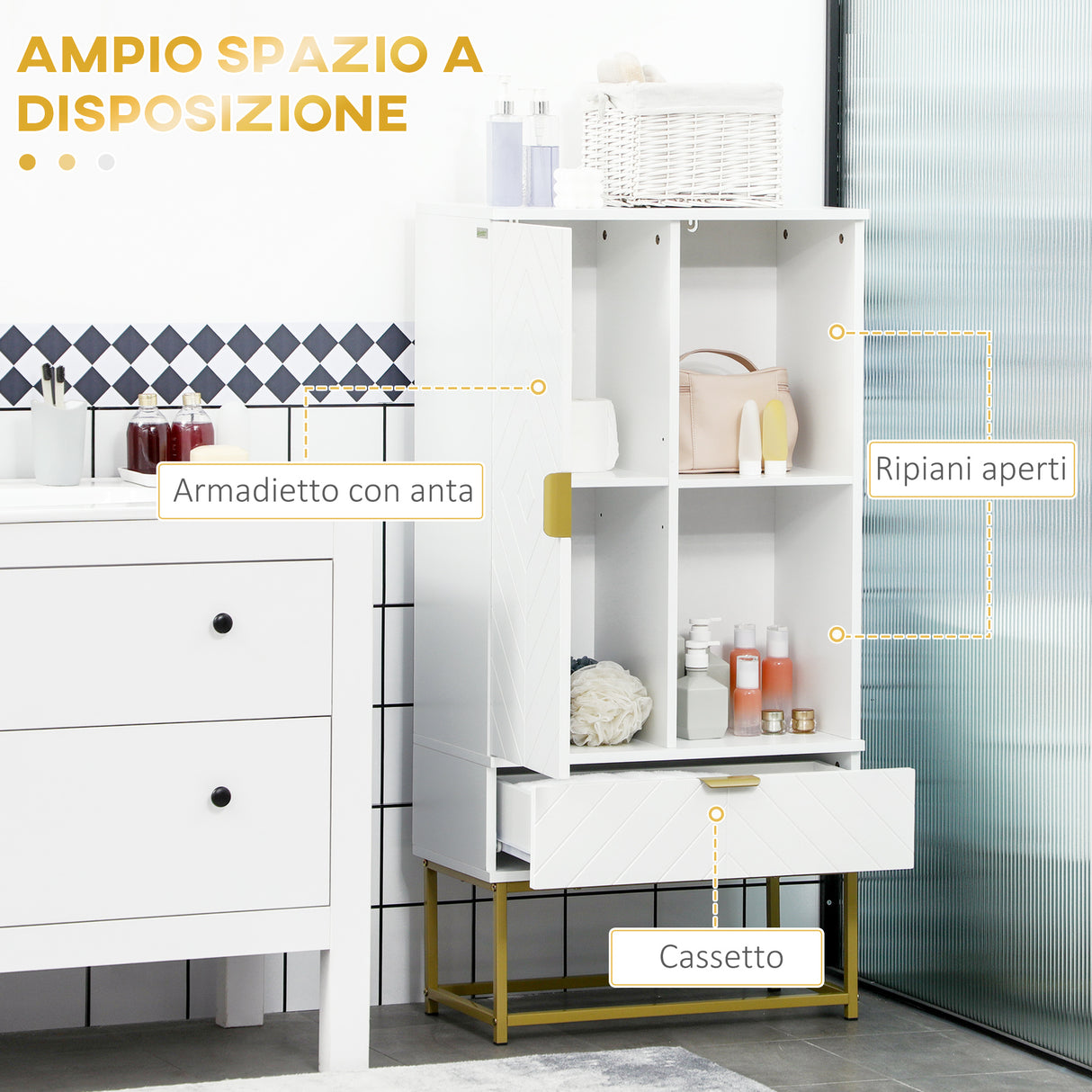 immagine-4-easycomfort-easycomfort-mobiletto-bagno-moderno-con-armadietto-cassetto-e-mensola-regolabile-60x30x120cm-bianco