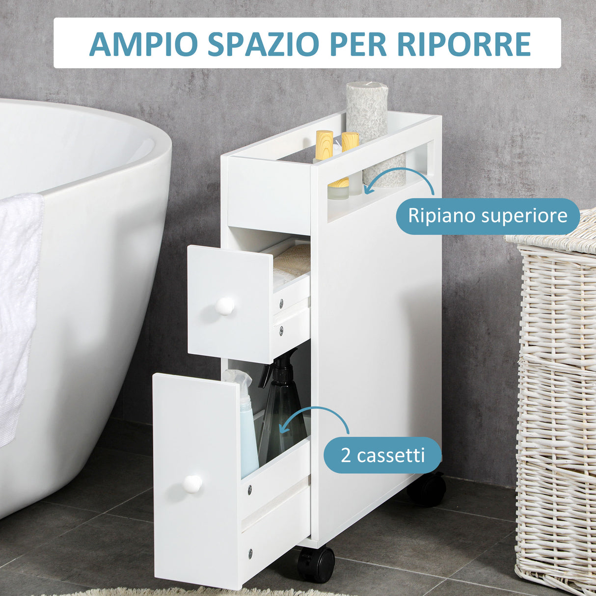 immagine-4-easycomfort-easycomfort-mobiletto-salvaspazio-bagno-con-4-ruote-2-cassetti-e-ripiano-aperto-16x49-5x66cm-bianco