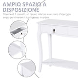 immagine-4-easycomfort-easycomfort-mobiletto-tavolo-consolle-da-ingresso-moderno-con-2-cassetti-casa-legno-100-33-75cm-bianco-ean-8054111849685