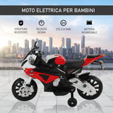 easycomfort easycomfort moto elettrica per bambini 3 8 anni con licenza bmw batteria 12v rotelle e luci 110x47x69 cm