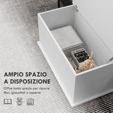 easycomfort easycomfort panca contenitore multiuso in legno per camera e ingresso 80x40x40 cm bianco