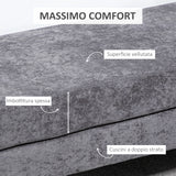 easycomfort easycomfort panca fondo letto a 2 strati in tessuto effetto velluto e acciaio 121x50 5x46 5 cm grigio scuro e oro