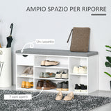 immagine-4-easycomfort-easycomfort-panca-scarpiera-salvaspazio-in-legno-con-cuscino-e-mensole-regolabili-per-10-scarpe-101x29x47-5cm-bianco-grigio