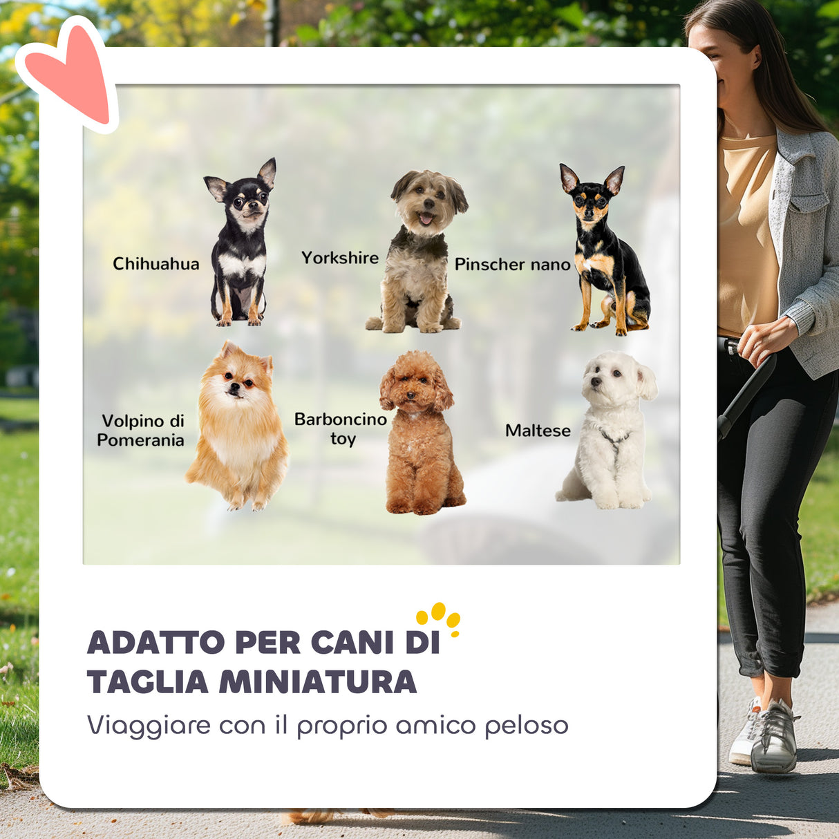 easycomfort easycomfort passeggino per cani con 2 finestre a rete in acciaio e tessuto oxford 76x44x103 cm nero e grigio chiaro