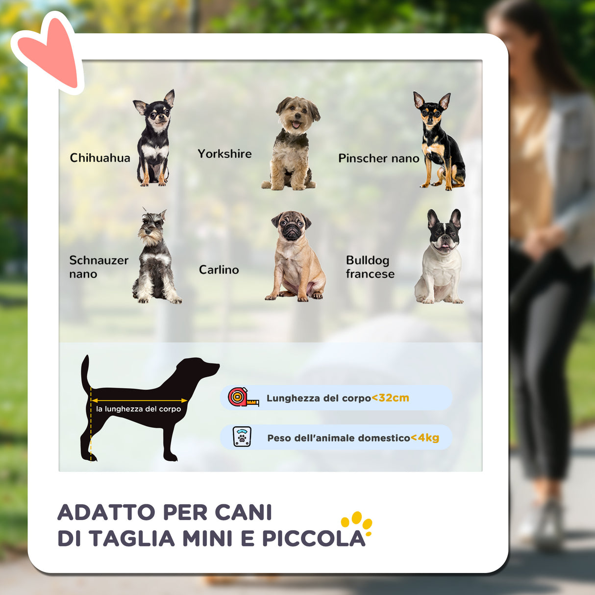 easycomfort easycomfort passeggino per cani piccoli pieghevole con guinzaglio di sicurezza e cestino nero