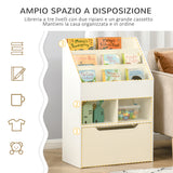 immagine-4-easycomfort-easycomfort-piccola-libreria-per-bambini-con-ripiani-e-cassetto-in-mdf-60x29-9x90cm-bianco