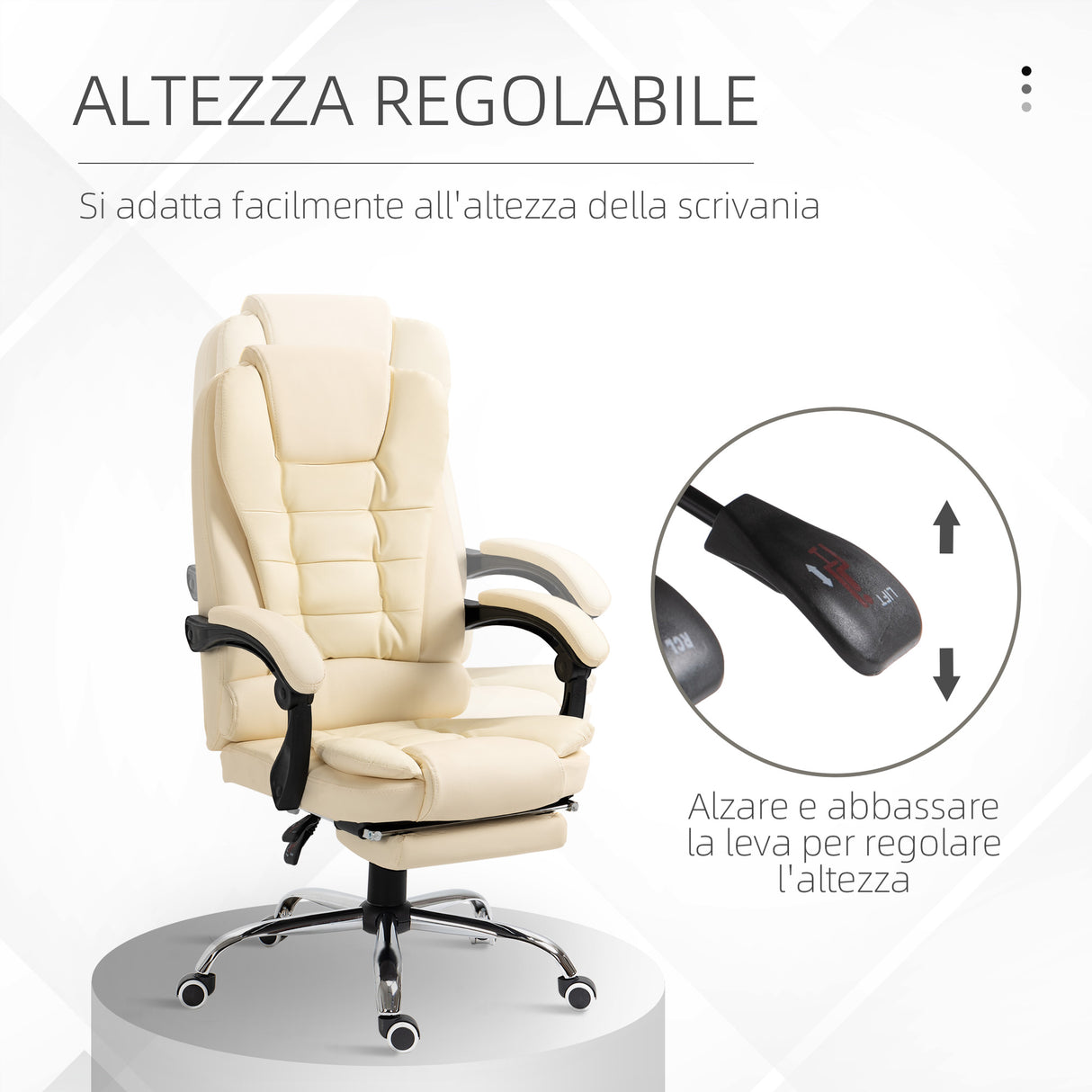 immagine-4-easycomfort-easycomfort-poltrona-presidenziale-in-similpelle-bianca-con-schienale-reclinabile-145-e-poggiapiedi-64-5x69x109-117-cm