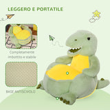 immagine-4-easycomfort-easycomfort-poltroncina-per-bambini-forma-dinosauro-in-peluche-con-base-antiscivolo-poltrona-per-cameretta-verde-60x55x59cm