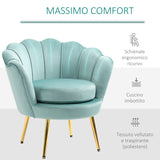 easycomfort easycomfort poltroncina vintage di design in velluto blu poltroncina da camera con schienale alto 76x67x74cm verde