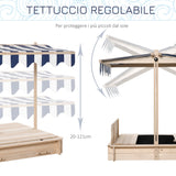 immagine-4-easycomfort-easycomfort-sabbiera-per-bambini-in-legno-con-tettuccio-parasole-panca-e-coperchio-106x106x121cm-bianco-e-blu