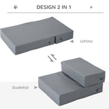 immagine-4-easycomfort-easycomfort-scaletta-per-cani-materassino-2-in-1-in-pu-e-gommapiuma-45x39x20cm-grigio