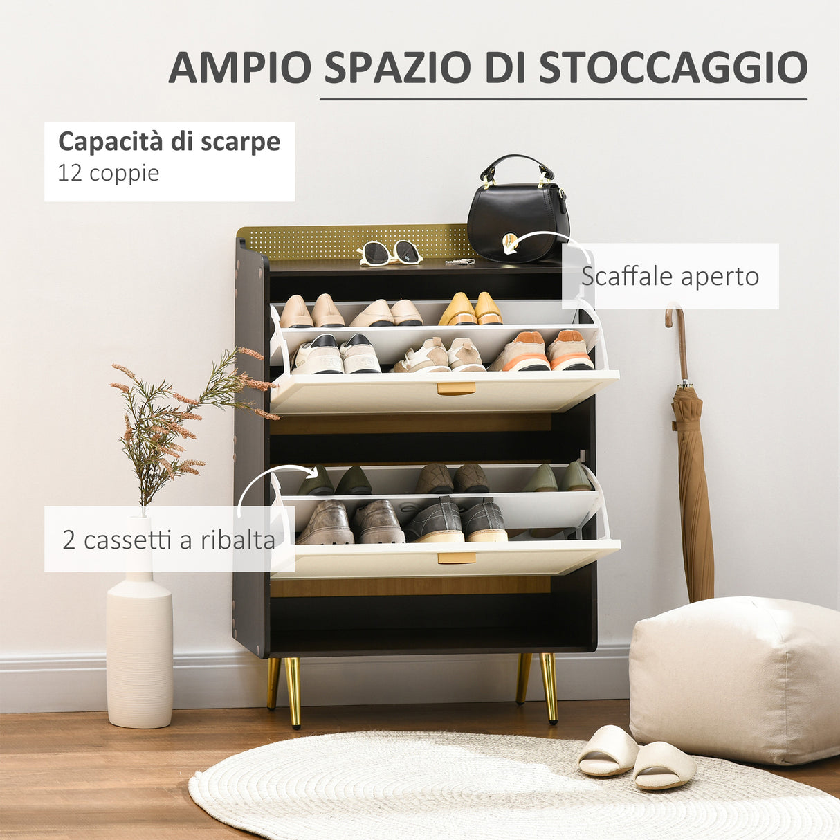 immagine-4-easycomfort-easycomfort-scarpiera-salvaspazio-con-2-cassetti-e-mensola-per-12-paia-di-scarpe-70x25-4x101cm