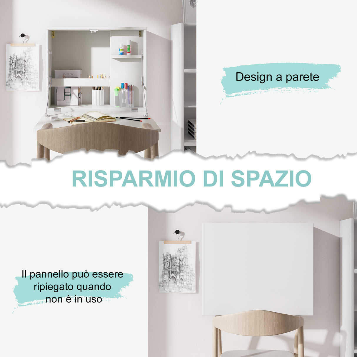 immagine-4-easycomfort-easycomfort-scrivania-a-muro-pieghevole-e-salvaspazio-con-ripiani-per-casa-e-ufficio-in-truciolato-e-mdf-60x21-5x50-cm-bianco