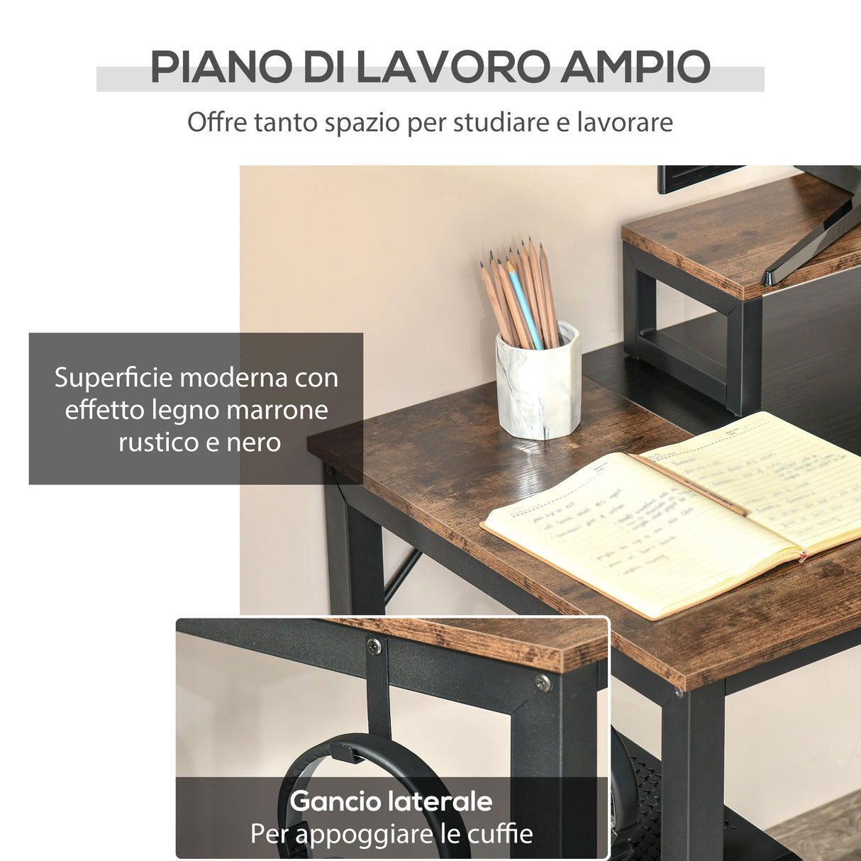 immagine-4-easycomfort-easycomfort-scrivania-con-supporto-per-il-monitor-marrone-nero