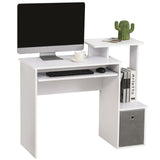 immagine-4-easycomfort-easycomfort-scrivania-per-computer-con-mensola-porta-tastiera-ripiano-e-cassetto-in-tessuto-in-legno-100x40x86-6cm-bianco