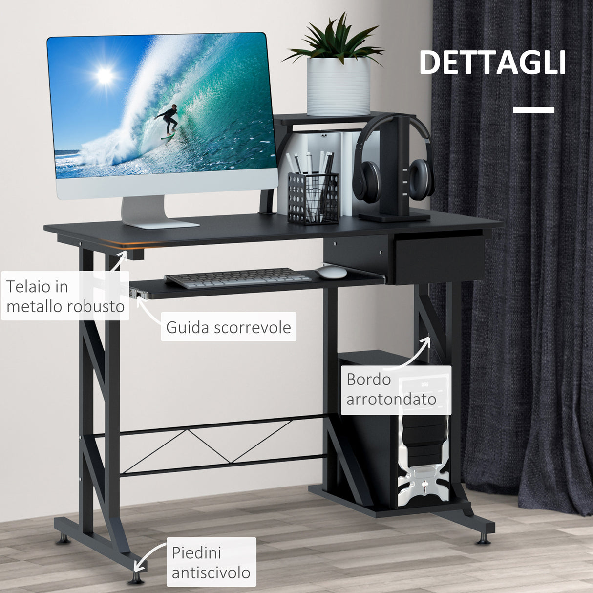 immagine-4-easycomfort-easycomfort-scrivania-per-computer-salvaspazio-in-acciaio-e-legno-con-cassetto-ripiano-tastiera-estraibile-ean-8054111844086