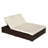 immagine-4-easycomfort-easycomfort-sdraio-da-giardino-doppia-con-tettuccio-e-schienale-5-reclinazioni-lettino-prendisole-in-rattan-pe-196x137x31cm-bianco-crema