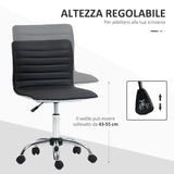 easycomfort easycomfort sedia da ufficio ergonomica in pelle pu con altezza regolabile seduta girevole e ruote nero