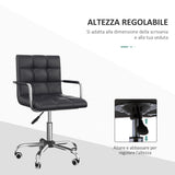 easycomfort easycomfort sedia da ufficio ergonomica in pelle pu nero sedia da studio con 5 ruote girevoli imbottitura e altezza regolabile 52 5x54x84 99cm ean 8054144135267