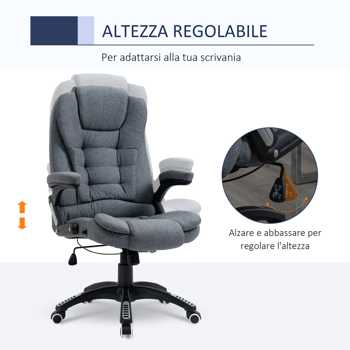 immagine-4-easycomfort-easycomfort-sedia-da-ufficio-ergonomica-reclinabile-altezza-regolabile-e-dondolamento-poltrona-girevole-con-ruote-65x72x110-120cm-grigio