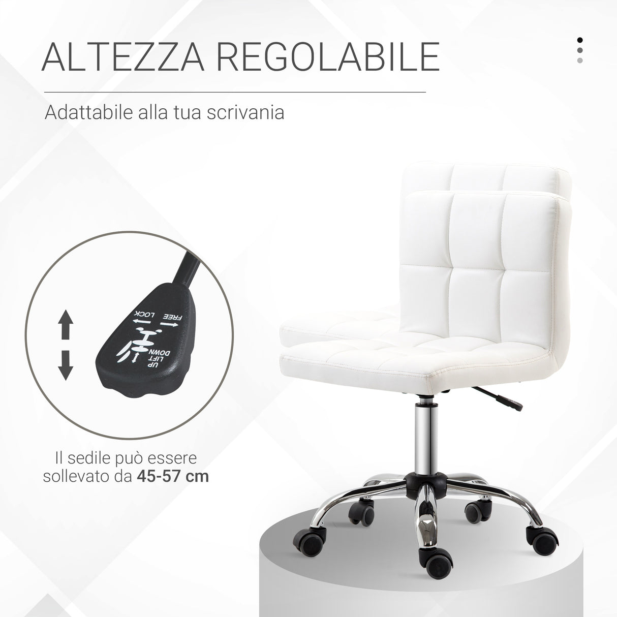 easycomfort easycomfort sedia da ufficio ergonomica sedia girevole altezza regolabile in pelle sintetica 46 51 80 92cm ean 8054111848343