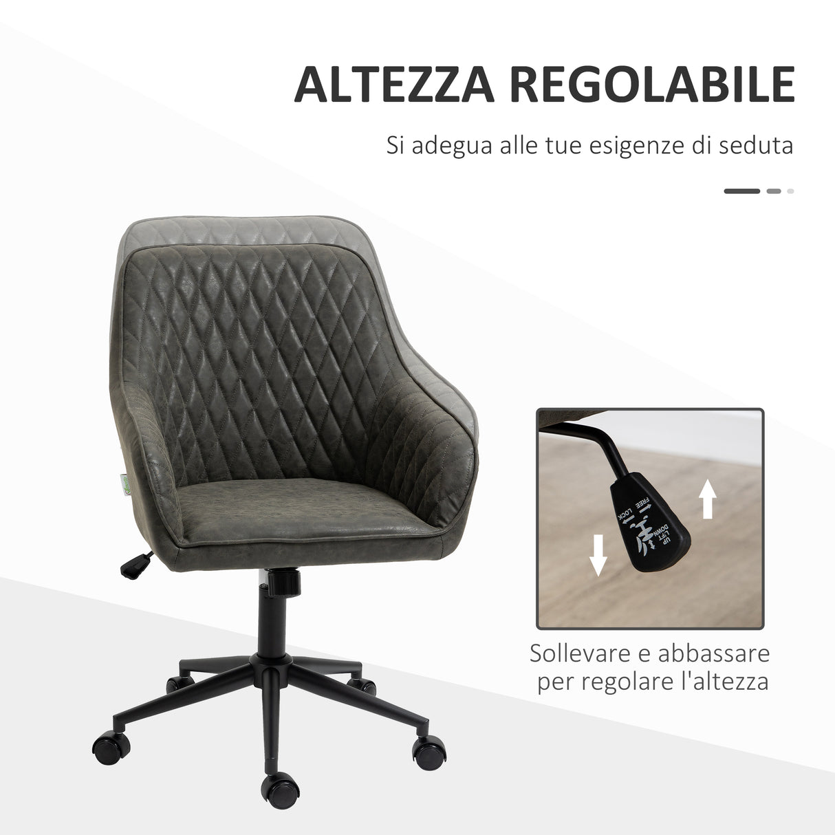 immagine-4-easycomfort-easycomfort-sedia-da-ufficio-reclinabile-con-altezza-regolabile-in-pelle-pu-gommapiuma-e-acciaio-59x60x90-100-cm-grigia