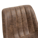 easycomfort easycomfort set 2 sgabelli da bar con schienale poggiapiedi e altezza regolabile stile industriale marrone ean 8054144137940