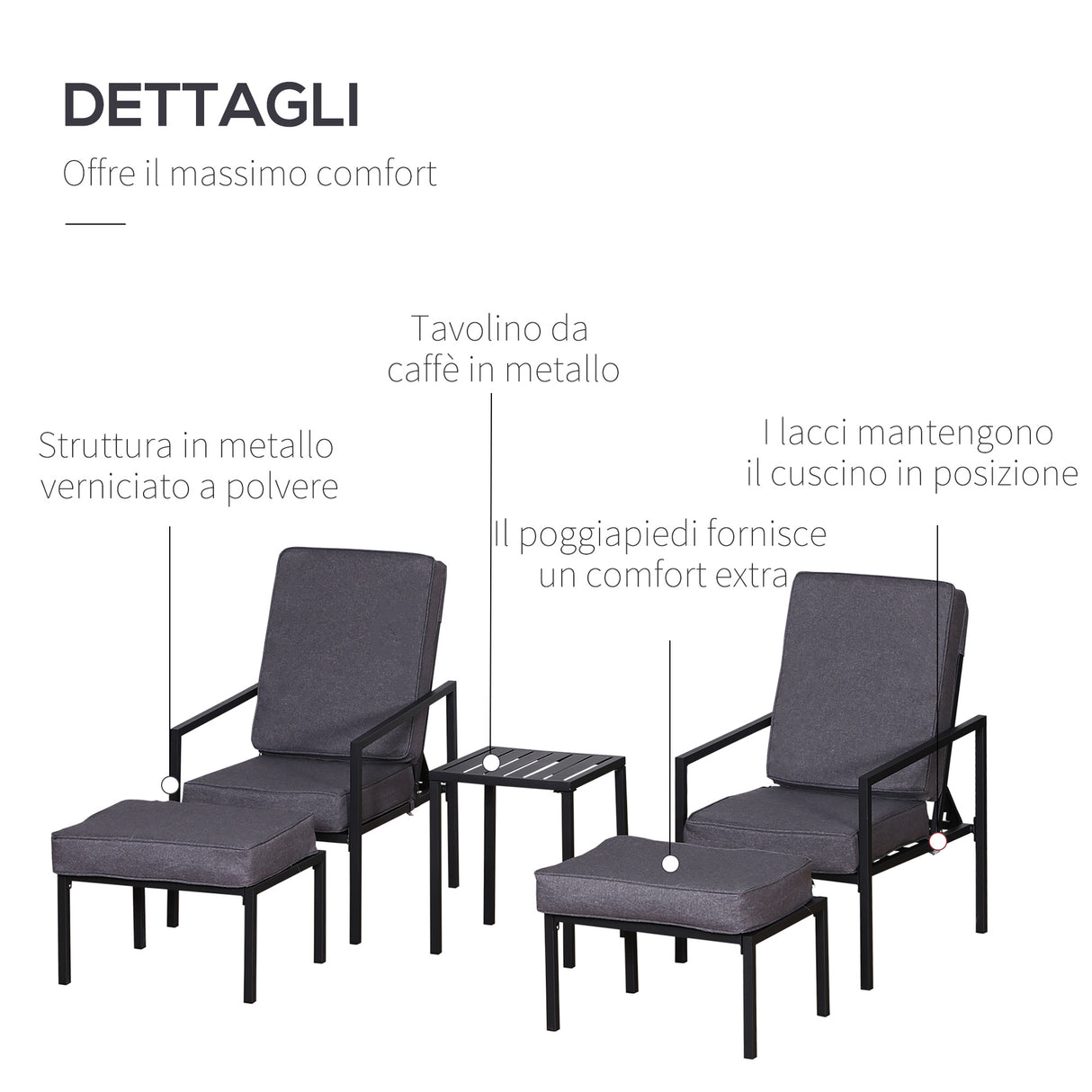 immagine-4-easycomfort-easycomfort-set-5-pezzi-mobili-da-esterno-2-sedie-sdraio-reclinabili-2-pouf-e-1-tavolino-grigio-e-nero-metallo-e-poliestere