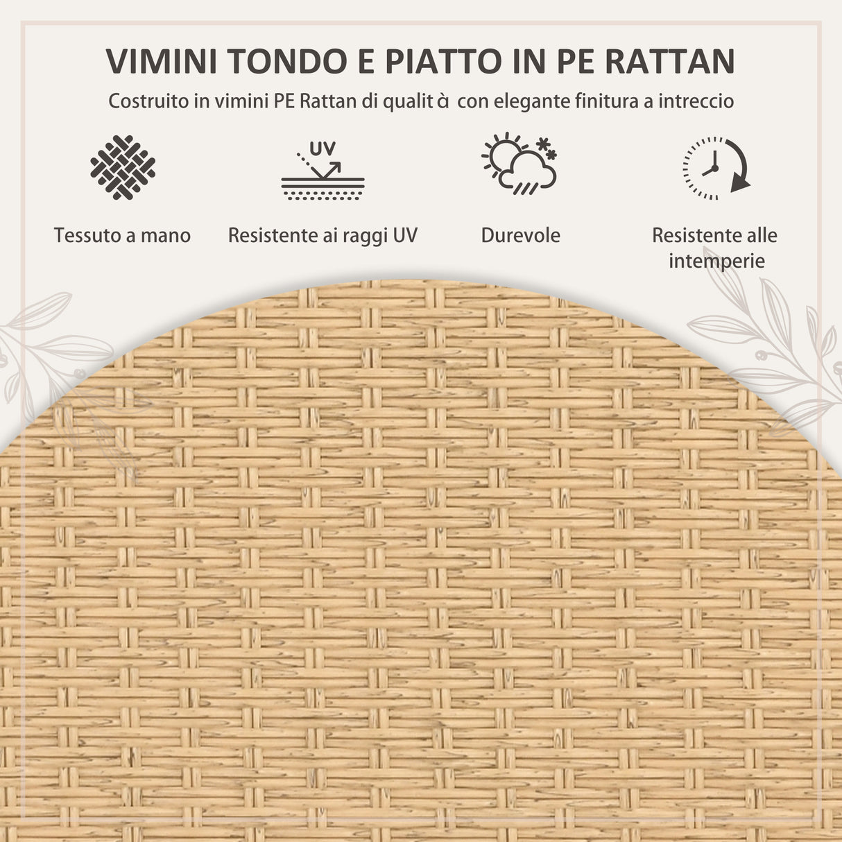 easycomfort easycomfort set da giardino 7 pezzi in rattan pe con tavolo da pranzo 153x89x74 cm e 6 sedie 52x62x78 cm con cuscini