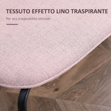 immagine-4-easycomfort-easycomfort-set-di-2-sedie-da-pranzo-in-tessuto-imbottite-e-impilabili-con-gambe-in-acciaio-rosa