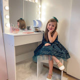 easycomfort easycomfort set tavolo da trucco toeletta con specchio 12 luci led sgabello imbottito e ampio cassetto in legno 80x40x140 cm bianco