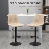 immagine-4-easycomfort-easycomfort-sgabelli-da-bar-set-2-pezzi-ad-altezza-regolabile-in-acciaio-e-poliestere-47-5x57-5x95-116-cm-marrone