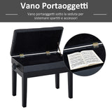 easycomfort easycomfort sgabello per pianoforte con vano contenitore e altezza regolabile nero ean 8055776913476