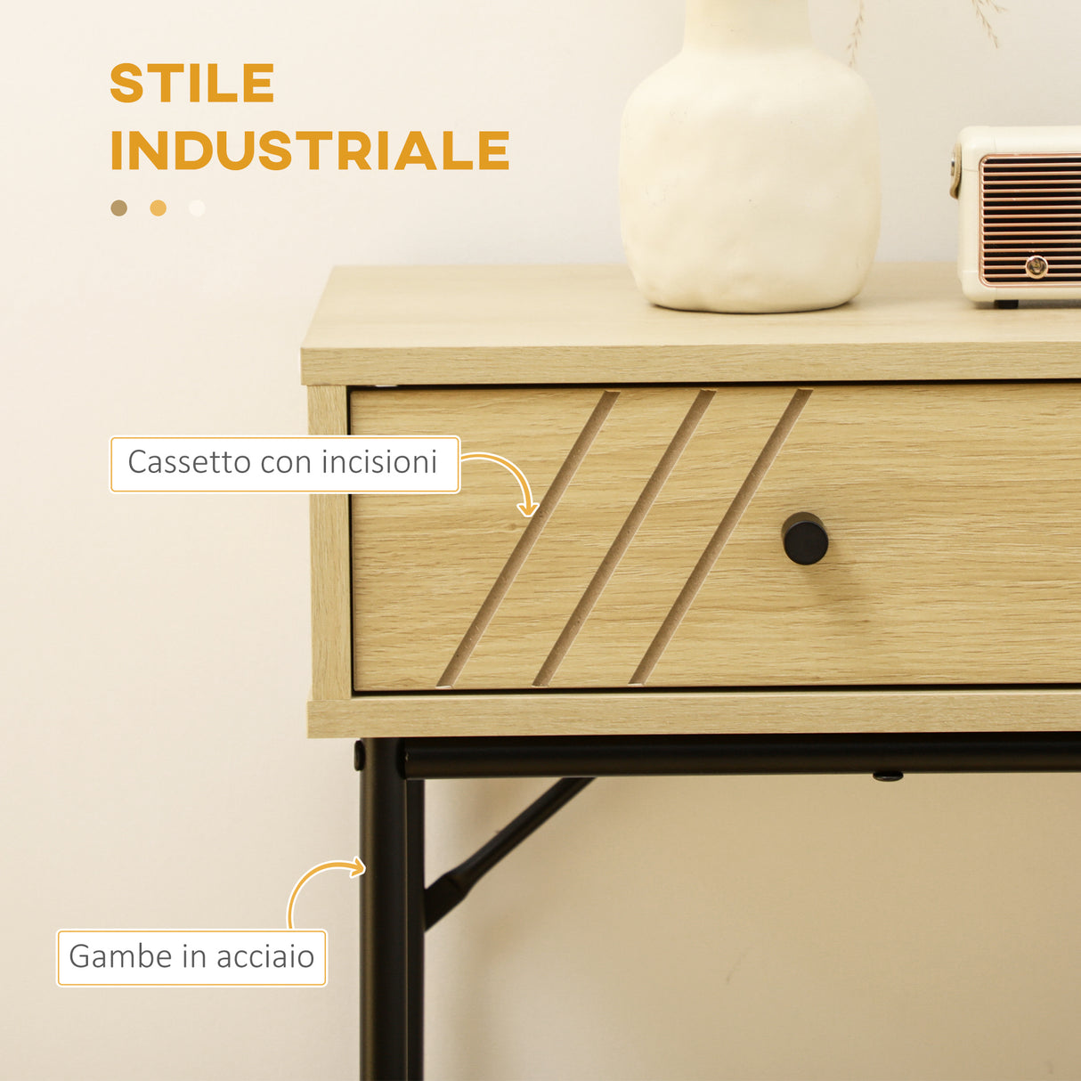 immagine-4-easycomfort-easycomfort-tavolo-consolle-in-legno-e-metallo-stile-industriale-con-2-cassetti-110x29-5x78cm-naturale