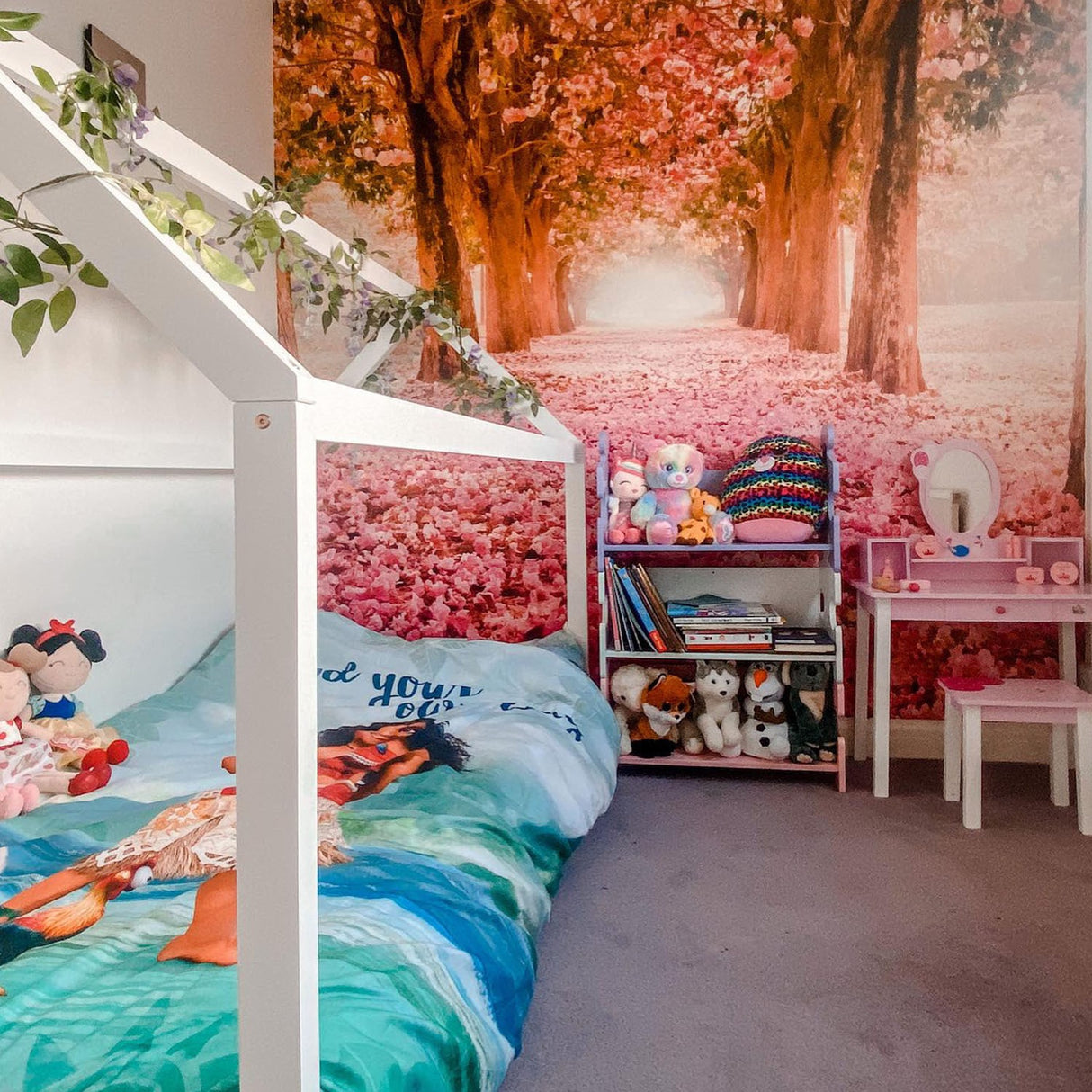 easycomfort easycomfort toeletta per bambine 3 anni in legno set tavolo da trucco giocattolo con specchio e sgabello rosa