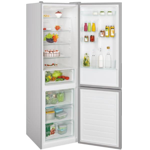 frigorifero doppia porta candy cce4t620es classe e 377 litri a200xl59 5xp65 8 no frost wi fi cool box regolabile argento 38232