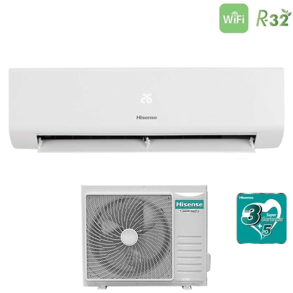 immagine-4-hisense-climatizzatore-condizionatore-hisense-inverter-serie-energy-ultra-12000-btu-ke35xr01g-r-32-wi-fi-integrato