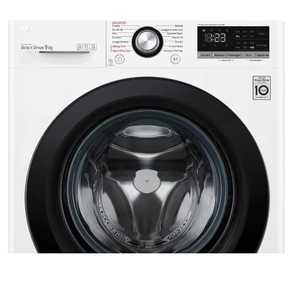 lavatrice a carico frontale lg f4wv309sae ai dd 9 kg classe a a85xl60xp56 5 1400 giri smart diagnosis motore inverter direct drive