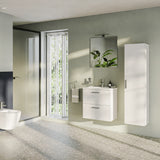 vitra mobile bagno sospeso vitra con lavabo colore bianco lucido 80 cm