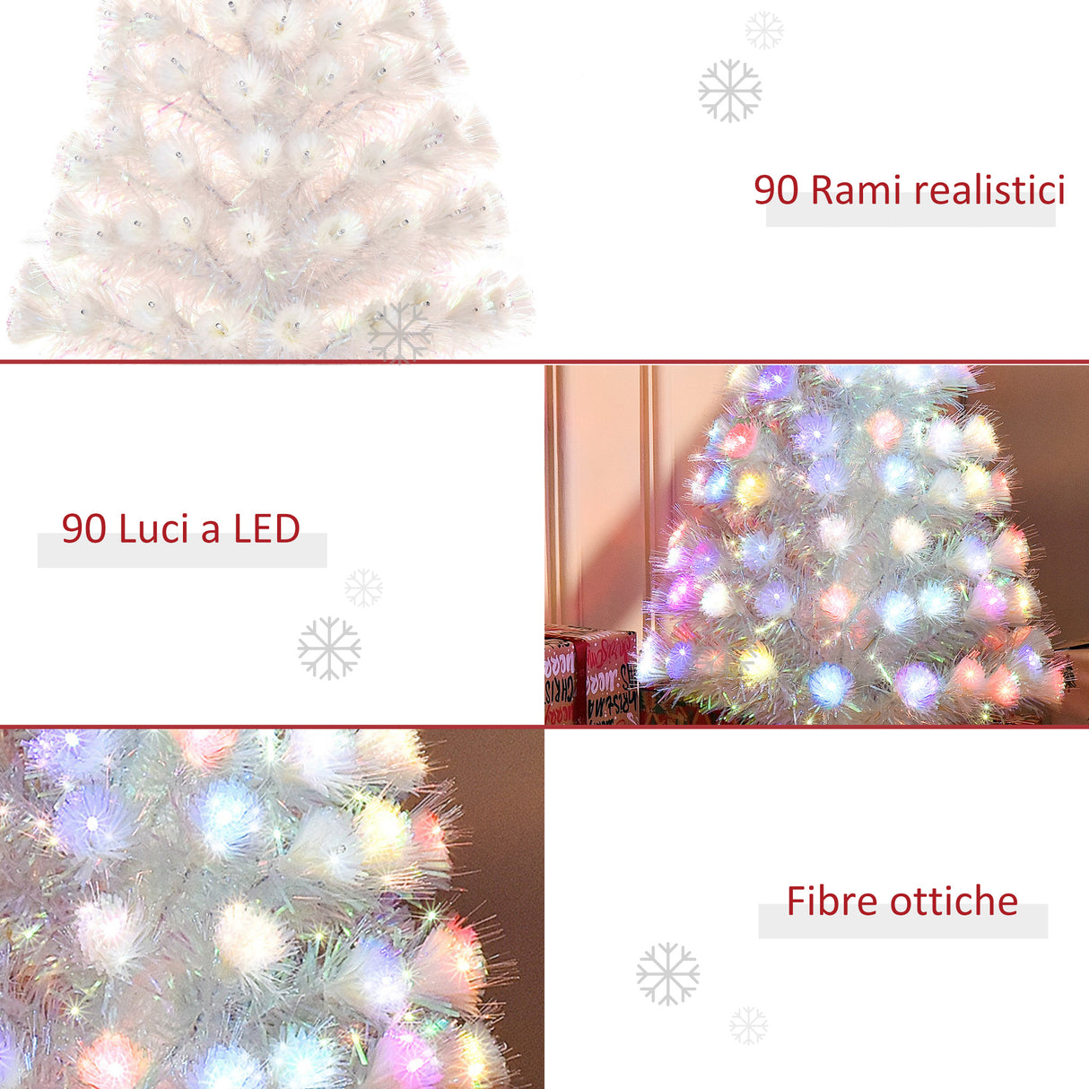 immagine-5-easycomfort-easycomfort-albero-di-natale-artificiale-con-luci-led-colorate-e-fibre-ottiche-90-rami-base-in-metallo-pieghevole-90cm-bianco