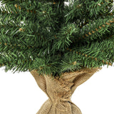 easycomfort easycomfort albero di natale mini 60cm con 70 rami folti e aghi realistici in pvc base in cemento e iuta