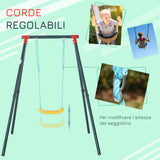 immagine-5-easycomfort-easycomfort-altalena-da-giardino-per-bambini-3-8-anni-con-altezza-regolabile-in-metallo-e-pe-155x160x180cm-multicolore