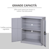 immagine-5-easycomfort-easycomfort-armadietto-mobile-ripiano-regolabile-chiusura-di-sicurezza-per-casa-ufficio-garage-acciaio-80x40x92-5cm-grigio-ean-8054111848473