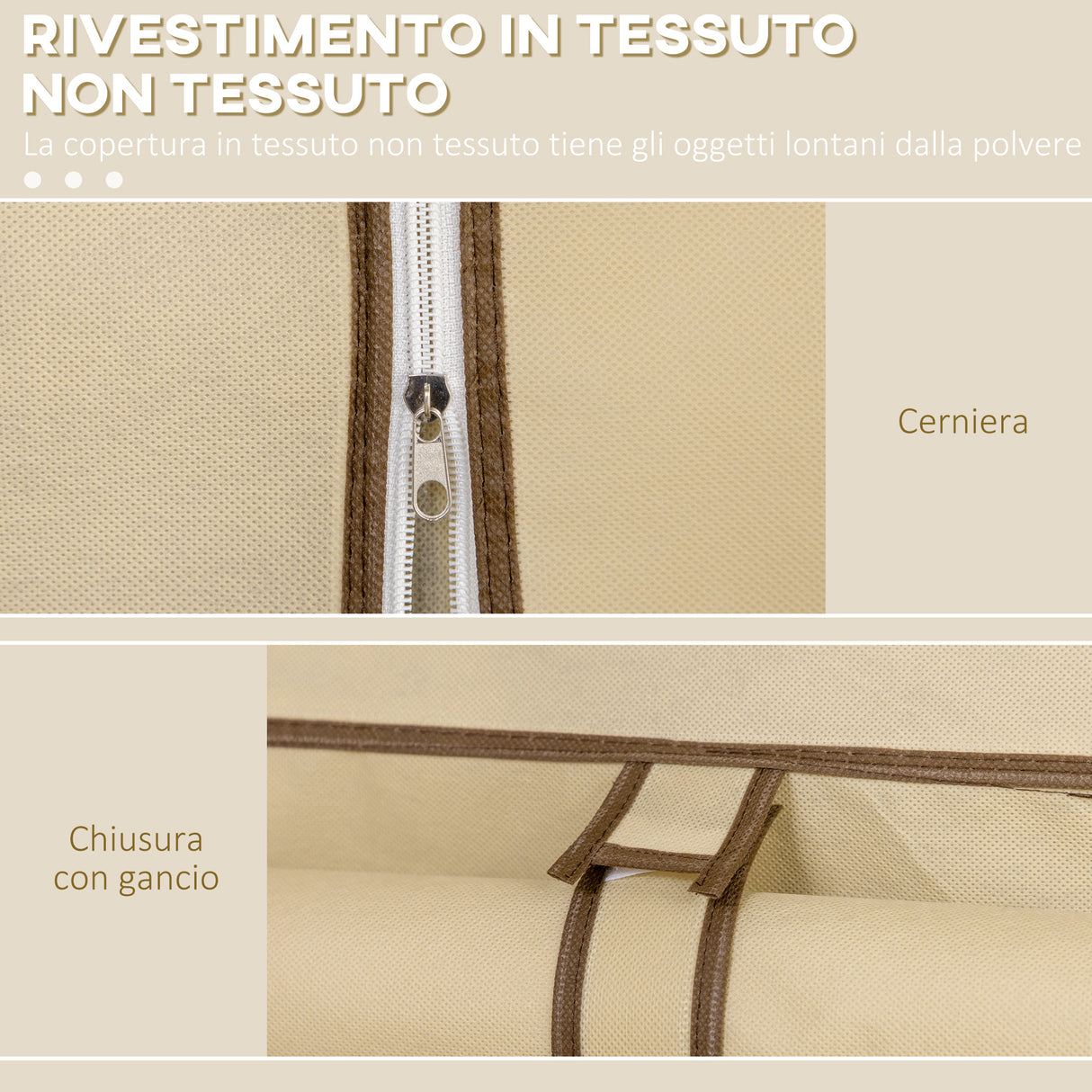 immagine-5-easycomfort-easycomfort-armadio-in-tessuto-con-8-ripiani-e-2-barre-con-porta-avvolgibile-125x46x162-5cm-beige